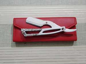 Navajas de Afeitar Plegables de Metal, Desechables, con Cuchilla de Afeitar Recta Extraíble - Product Image 6