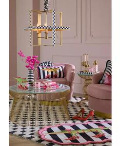 Pazienza Brewster Gloria alligatore 4 'tappeto smerlato | MacKenzie-Childs - Product Image 2