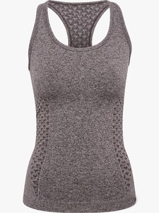 Wholesale Women <b>Shelf</b> <b>Bra</b> Tank Top Double Layer Stretch Yoga Gym Workout Shirt 100% Polyester Canvas Fabric Eco-Friendly - Product Image 5
