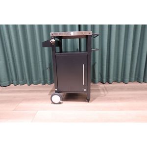 Carrello per Barbecue da Esterno con Vano Portaoggetti, Mobili da Patio e Utensili per BBQ, Pratico Tavolo da Esterno con Ganci per Spezie - Product Image 2