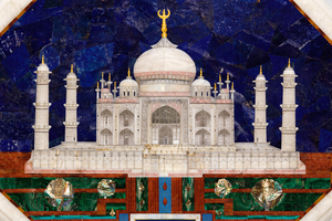 โต๊ะกาแฟฝังหินอ่อน ดีไซน์ทันสมัย ทำด้วยมือ หินลาพิส ลาซูลี หินพีเอตระดูรา เป็นมิตรกับสิ่งแวดล้อม เหมาะสำหรับงานดิวาลี ใช้ในสำนักงาน ผลิตโดยผู้ผลิต - Product Image 3