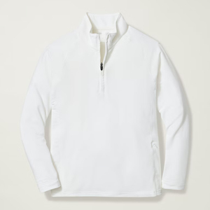 Men's <b>Navy</b> Blue Quarter-Zip Long Sleeve Pullover Knitted Breathable Casual Shirt Golf <b>Top</b> - Product Image 6