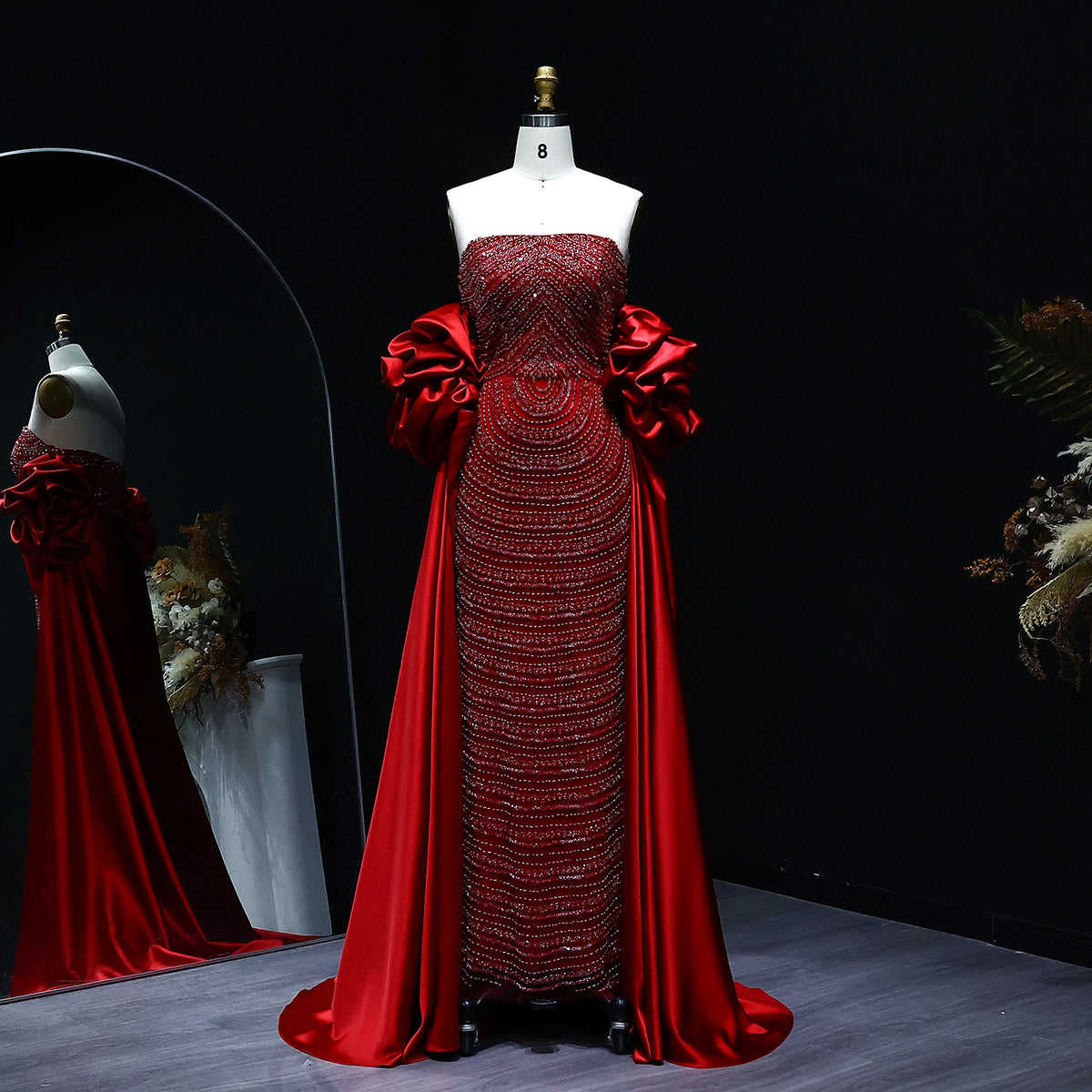 Vestidos de novia color burdeos: elegantes, con estilo y versátiles