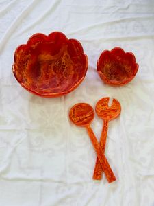 Tazón de Resina para Ensalada, Diseño Nuevo, Tazón de Resina Hecho a Mano para Servir, para Hogar y Jardín, Disponible en Todos los Colores y el Mejor Diseño - Product Image 5