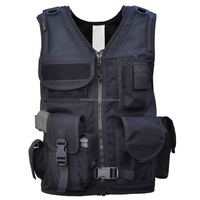 Chaleco Táctico de Seguridad para Entrenamiento al Aire Libre con Logotipo Personalizado, Materiales de Nailon y Poliéster Impermeables y Resistentes al Fuego