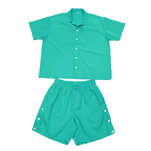 Conjunto de Camiseta y Pantalones Cortos de Verano para Hombre, Talla Grande, con Botones Laterales, Logotipo Gráfico Personalizado, Traje Deportivo Liso - Product Image 5