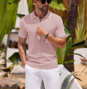 Camisa de Hombre Casual de Alta Calidad con Estampado de Lujo, Tela Jersey, Patrón Sólido, Manga Corta, Tallas Grandes, Servicio OEM - Product Image 4