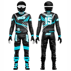 Combinaison de motocross unisexe à manches longues MCG, impression numérique, 220g, séchage rapide, respirante, grande taille, % polyester, adulte, ATV, route - Product Image 1