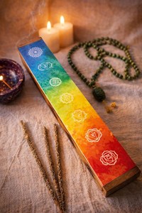 Hand Carved Wood <b>Incense</b> Burner Box (Ash Catcher) – For Sticks & <b>Cones</b> - Product Image 6
