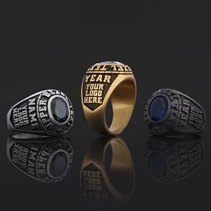 Bague d'université BOJ MCollege 027 personnalisée en argent avec diamant, bague de diplôme unisexe, certifiée GIA, micro-prix bas - Product Image 3