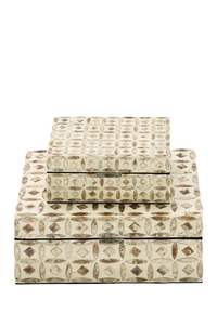 Boîtes artisanales de créateur en nacre, ornées d'un artisanat traditionnel, pour une embellissement exclusif de la décoration intérieure - Product Image 6