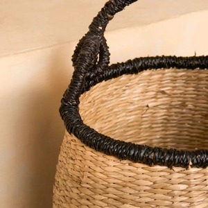 Cesta Redonda con Asa, Estilo Costero Encantador, Cesta de Almacenamiento Hecha a Mano, Venta al por Mayor, Ecológica, Hecha en Vietnam - Product Image 3