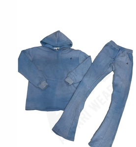 New Acid Wash Printed Sweat Suit High Quality Quick Dry <b>Jogger</b> Set Hoodie Custom Logo Plus Size Gym Winter tracksuit - Product Image 6