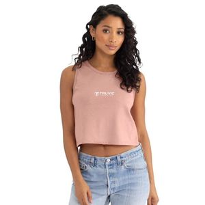 Women's <b>Cropped</b> Tank <b>Top</b> Festival Style Custom Cotton Blend Sleeveless Apparel for Boutique Fashion and Wholesale Supply - Product Image 1
