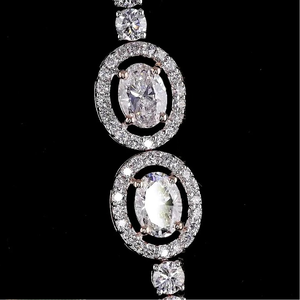 Collier de fiançailles et de mariage en diamant de laboratoire, formes multiples, certifié IGI, clarté VVS-VS, maillons en or, tendance, vente en gros, export Inde - Product Image 3