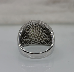 925 Sterling Silver Dome Signet <b>Ring</b> VVS Moissanite Diamond Iced Out Hip Hop <b>Pinky</b> Statement <b>Ring</b> For <b>Men</b> Jewelry - Product Image 4