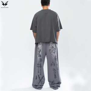Pantalon de survêtement unisexe ample et oversize, le meilleur produit avec taille élastique et cordon de serrage, pantalon de jogging ample tendance 2026 - Product Image 3