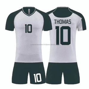 Maillot de football unisexe personnalisable, uniforme d'équipe par sublimation, nom sur le maillot, technique de découpe automatisée, service OEM 100% - Product Image 1