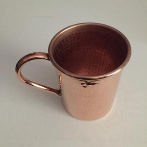 Mug en cuivre poli pour l'eau, usage domestique, sans BPA, qualité supérieure, pour bière, jus, whisky, design martelé - Product Image 4