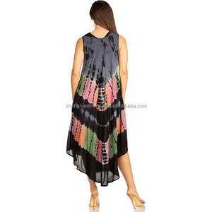 เดรสยาวแม็กซี่เดรสลำลองสำหรับผู้หญิงชุดเดรสแขนกุดปักลายเซ็กซี่แบบยั่งยืน - Product Image 6