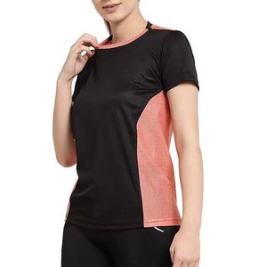 Camisetas de Yoga y Fitness para Mujer al por Mayor, Cuello Redondo, Manga Corta, Algodón Jersey, Secado Rápido, Transpirables, para Verano - Product Image 6