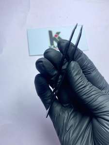 Pince à épiler professionnelle en acier inoxydable KAAMIR INSTRUMENTS, réutilisable, à pointe inclinée de précision pour cils et sourcils - Product Image 6