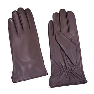 Gants en cuir pour homme, longueur poignet, thermiques, chauds, non doublés, marron uni, pour usage quotidien en hiver, classiques, gants de ville en cuir - Product Image 6