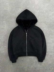 Sudadera con capucha unisex con cremallera – Sudadera extragrande con forro estampado de leopardo |   Chaqueta Casual Holgada Estilo Urbano - Product Image 4