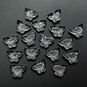 Cristal de Cuarzo Natural Tallado en Forma de Mariposa, Gema Tallada a Mano de 14 mm, Colgante para Joyería, Precio al por Mayor - Product Image 1