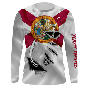Camisa de Pesca de Walleye de Manga Larga para Hombre, Protección Solar UPF 50, Secado Rápido, Poliéster, Diseño con la Bandera de Canadá - Product Image 6