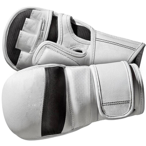 Gants de combat MMA blancs personnalisés en gros, gants d'entraînement de Taekwondo, Karaté, Arts Martiaux à paume ouverte, gants de grappling, gants de frappe - Product Image 4