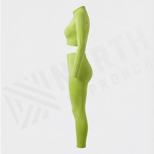 Vêtements de sport décontractés pour femmes, ensemble de yoga surdimensionné, vêtements de sport pour l'entraînement, la course à pied, les exercices, vêtements de sport actifs - Product Image 3