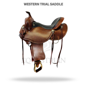 Western Trail Saddle Horse Riding Saddle Equestrian <b>Equipment</b> - Product Image 2