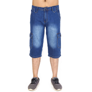 Nueva Llegada, Tendencia 2026, Shorts Largos de Mezclilla para Hombre, Shorts Largos de Mezclilla de Alta Calidad a Precio Económico, Shorts Largos de Mezclilla con Cintura Elástica para Hombre - Product Image 2