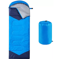 Saco de Dormir Rectangular con Capucha de Poliéster de la Mejor Calidad, Personalizable, Portátil, para 3 Estaciones, para Exportación