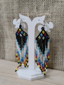Collar de Cuentas de Vidrio Hecho a Mano para Halloween, Unisex, Estilo Bohemia, con Borlas, Cuentas Largas, Regalo, Joyería para Fiestas, Cuentas de Colores - Product Image 2