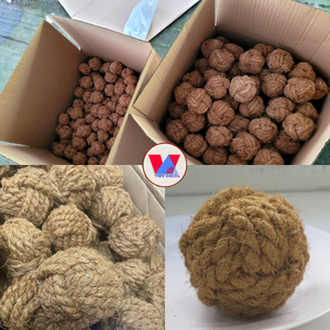 HOT SELLING Organic Coir Chew Ball Coconut Fiber Pet <b>Toy</b> Biodegradable Husk Sphere For Dog <b>Cat</b> <b>Interactive</b> Play Stress Relief - Product Image 3