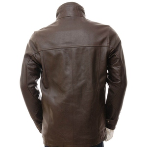 Veste en cuir pour homme, best-seller, mode streetwear hiver, imperméable, coupe-vent, respirante, unie, avec fermeture éclair, personnalisable - Product Image 2