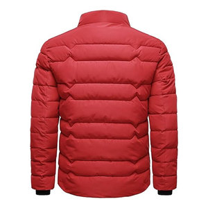 Veste matelassée légère pour homme, manteau d'hiver chaud, col montant, fermeture éclair intégrale, coupe-vent, veste décontractée pour l'extérieur, isolation premium - Product Image 4