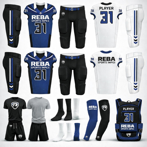 Professional American Football Uniform Kit Custom Sublimated Jersey Pants <b>Socks</b> Reba Sports Team Set - Product Image 6