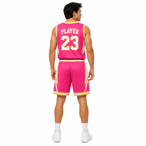 Conjunto de Uniforme de Baloncesto para Hombre, Camisetas y Pantalones Cortos Sublimados Personalizados, Ropa Deportiva Transpirable y Ligera para Entrenamiento y Juegos, al por Mayor - Product Image 3