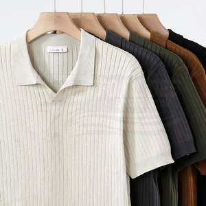 เสื้อเชิ้ตผู้ชายทรงสลิมฟิต ลายพิมพ์ลำลอง แขนครึ่งตัว ผ้าทอ ปกเสื้อ ป้องกันขนร่วง เป็นมิตรกับสิ่งแวดล้อม ผ้าฝ้าย 100% รับสั่งทำ - Product Image 1