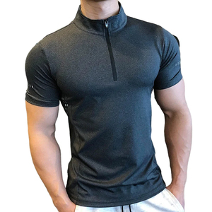 Men's <b>White</b> Long Sleeve Zipper Sporty Casual Shirt Quick Dry Knitted Polyester Dot Pattern Summer Wear - Product Image 5