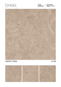 กระเบื้องพอร์ซเลนลายแกะสลักหรูหรา ขนาด 600x600 มม. (24x24 นิ้ว) กระเบื้องเซรามิกเคลือบวิทริฟายด์ สำหรับโครงการปูพื้นสมัยใหม่ - Product Image 3