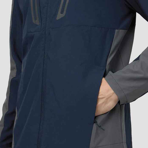 Wholesale Colorblock Windbreaker Tracksuit <b>Lightweight</b> Polyester <b>Running</b> <b>Jacket</b> And Jogger Set Sportswear Manufacturer - Product Image 6