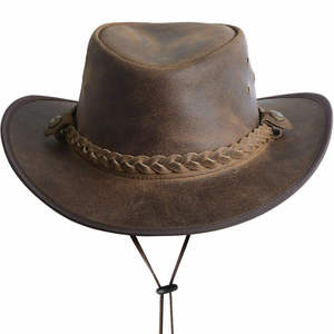 New Style Low Moq Cowboy Leather <b>Hats</b> Best Selling Custom Color Best Sale Product Cowboy Leather <b>Hats</b> - Product Image 5
