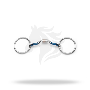 Mors à étrier en fer doux à anneau mobile et capsule à port bas pour l'entraînement et le contrôle équestre - Product Image 1