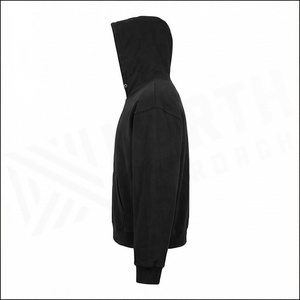 เสื้อฮู้ดซิปสีดำสำหรับผู้ชาย แบรนด์ North Approach ผ้าฝ้ายเฟรนช์เทอร์รี่ ทรงปกติ มีกระเป๋าหน้า พิมพ์ลายตัวอักษร เหมาะสำหรับใส่ในฤดูใบไม้ร่วง - Product Image 3