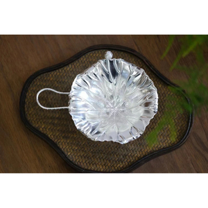 Antique Metal Espresso Strainer Grey with Vintage Finished Perfect for Kitchen and Tabletop Leaf Shape <b>Tea</b> and Coffee <b>Infuser</b> - Product Image 4