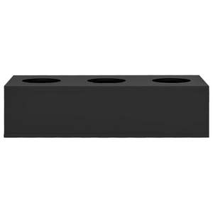 Jardinière rectangulaire en acier anthracite M Tough, pots et jardinières élégants - Product Image 3